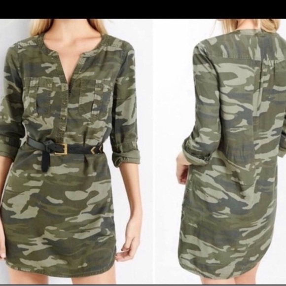 Express Dresses & Skirts - 🆕NWOT Express Camo Print Minidress Sz XS